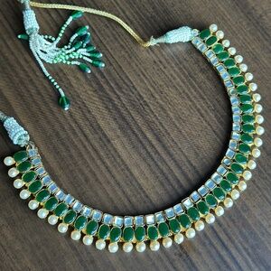 Kundan Pearl Bridal Choker - Custom Made